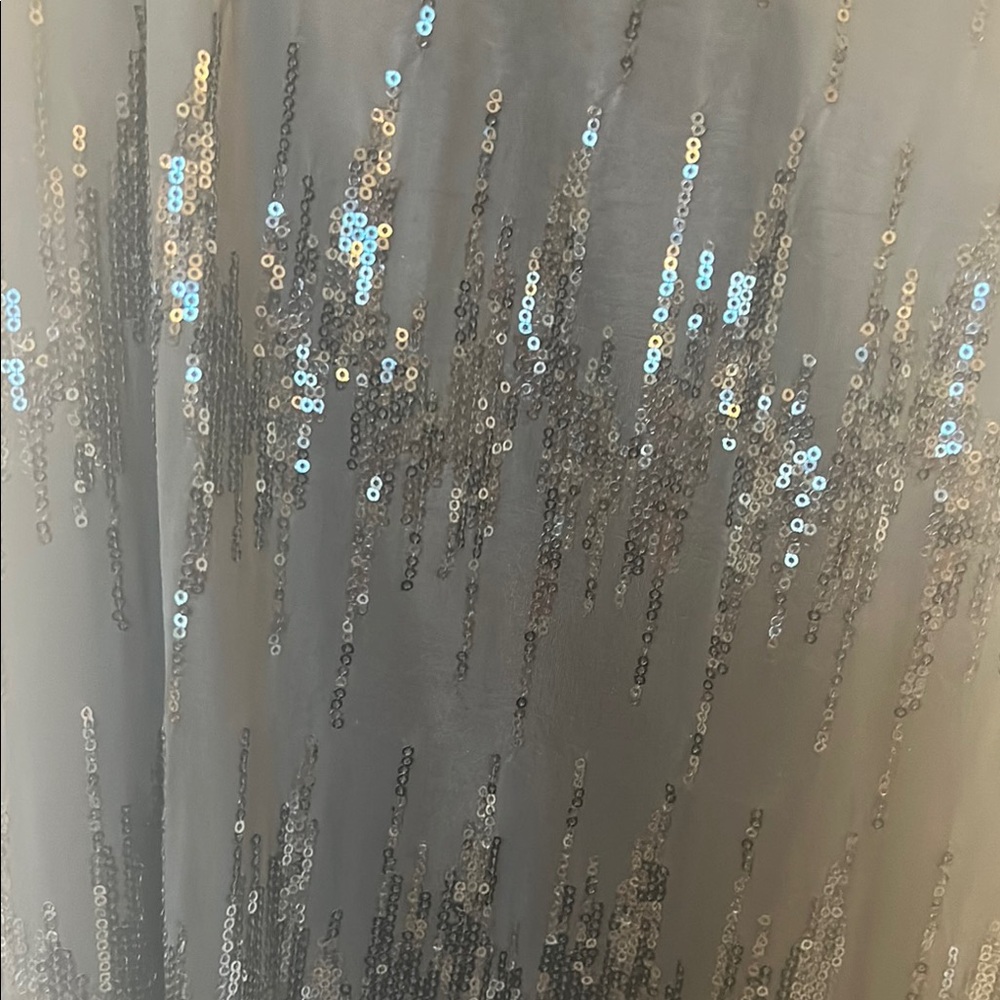Black Sequin Racerback Top - Picture 2 of 4